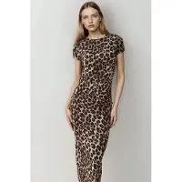 Hiccups for Kids Leopardmönstrad figursydd maxiklänning