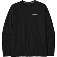Patagonia Men's Longsleeve P-6 Logo Responsibili-Tee Black
