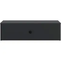vidaXL Väggmonterad sidobord Svart 59 x 34,5 x 17 cm Konstruerat trä