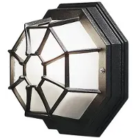 Konstsmide Vägglampa utomhus WALL/ROOF, Svart, Aluminium / grå / zink, Lantlig / rustik, Utomhusvägglampa