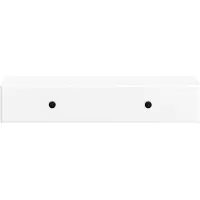 vidaXL Väggmonterad sidobord Vit högglans 87,5 x 34,5 x 17 cm