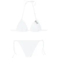 EA7 för kvinnor. 7W000318_AF20663 Bikini Sport vit (XL), Strandkläder, Polyamid