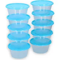 By Lille Vilde Matlådor 10-pack 650ml / matlåda / matförvaringslådor för frys och mikrovågsugn
