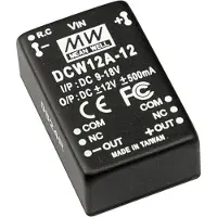 MEAN WELL DCW12A-15 DC/DC-omvandlare 12 W Antal utgångar: 2 x Innehåll 1 st