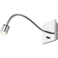 LINDBY LED vägglampa Berfin , Förkromad / silver, Sovrum, Metall, Modern, LED-vägglampa, vägglampa inomhus