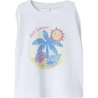 Name it T-shirt - NmfJassa - Lucent White - - 4 år (104) - T-shirt