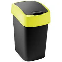 Curver soppkorg “FLIP BIN” 9L, svart/gul
