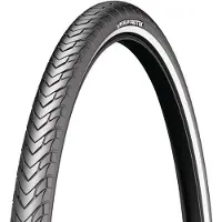 Michelin Protek Reflective Flank 700c X 28 Rigid Tyre Svart 700C x 28