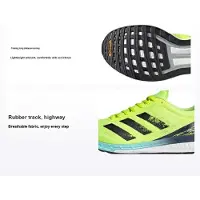 Adidas Adizero Boston 9 Solgul Herr Sneakers Core-Svart Klar-Aqua H68740 41⅓