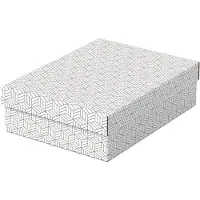 Esselte - Presentkartong - medelstor - 36 cm x 26.5 cm x 10 cm - vit - paket med 3