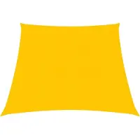 vidaXL Solsegel 160 g/m² gul 3/4x3 m HDPE