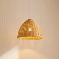 LINDBY Hänglampa Laverne , dimbar, Ljust trä, Vardagsrum / matsal, Trä, Skandinavisk, Pendellampa