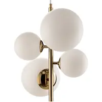 Aldex Hänglampa Dione , dimbar, Mässing / guld, Vardagsrum / matsal, Glas, Modern, Pendellampa