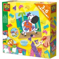 SES Creative - Montessori - Lär dig att Klippa Collage - - One Size - Kreativt lekset