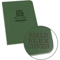 Rite in the rain Memo Book, Field Flex-Cover, 8,9x12,7cm - Grön