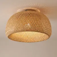 LINDBY Taklampa Jadwiga , dimbar, Ljust trä, Vardagsrum / matsal, Bambu, Skandinavisk, Taklampa