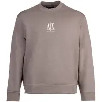 Armani Exchange Sweatshirt ljusbrun / vit