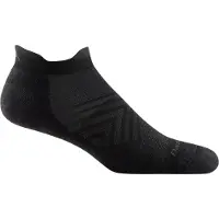 Darn Tough Men's Run No Show Tab Ultra-Lightweight with Cushion Black