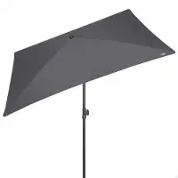 Aktive 62350 Uv30 Rektangulär Tiltbar Balkongparasoll 200x125 Cm