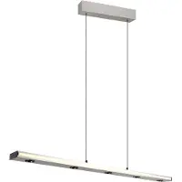 TRIO Lighting Pendellampa Graham, dimbar, Aluminium / grå / zink, Vardagsrum / matsal, Metall, Modern