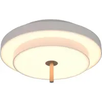 TRIO Lighting LED taklampa Keaton, dimbar, Aluminium / grå / zink, Vardagsrum / matsal, Metall, LED-taklampa