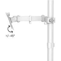 Hama Monitor bordsfäste 1 Skärm(ar) 88,9 cm (35) Vit Tiltbar, Justerbar i höjd, Roterbar, Svängbar