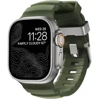 Nomad Rocky Point Band, Band, Smartwatch, Självtorkning, Apple, Ultra / 46mm, Läder, Titan
