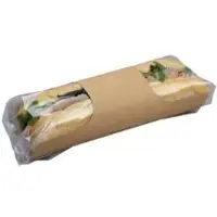 Multi Wrap 210x251,5 mm kartong med BOPP brun för baguette, 500 st/krt