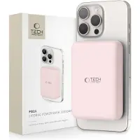 Tech-Protect PB11 LifeMag Magnetisk Trådlös Powerbank - 15W - Rosa