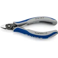 Knipex 79 42 125 Z, Sidavbitare, 1,1 cm, 1,1 cm, 6,5 mm, Kromvanadinstål, Blå, Grå