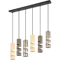 TRIO Lighting Hänglampa Stream, dimbar, Multifärgad, Vardagsrum / matsal, Metall, Modern, Pendellampa