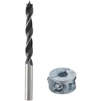 Wolfcraft GmbH 2733000, Spiralborrkona, Högerrotation, 1 cm, Spånskiva, Träfiberskiva, Plywood, Trä, Krom-vanadinstål (Cr-V), Plastpåse med upphängningshål