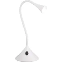 TRIO Leuchten LED skrivbordslampa Viper, Vitt / opal, Vardagsrum / matsal, Syntetmaterial, Modern, LED-bordslampa