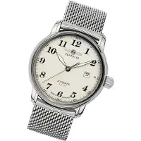 Zeppelin Series LZ127 Graf Automatic Germany Made 7656M-5 7656M5 Herrklocka vit