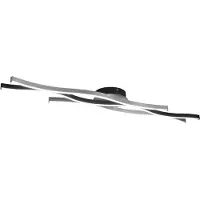 TRIO Lighting LED taklampa Blaze, dimbar, Aluminium / grå / zink, Vardagsrum / matsal, Metall, Modern, LED-taklampa