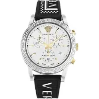 Versace SP Klocka - - Sport Tech VEKB00122 - Kvarts - Rostfritt stål - Svart silikonarmband