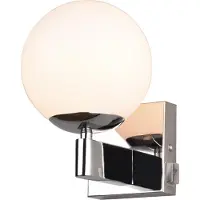 TRIO Lighting Vägglampa Kula, Förkromad / silver, Badrum, Metall, Vägglampa, sänglampa, sänglampa vägg