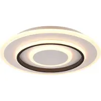 TRIO Leuchten LED taklampa Jora, dimbar, Vitt / opal, Vardagsrum / matsal, Syntetmaterial, LED-taklampa