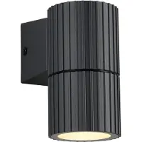 TRIO Lighting Vägglampa utomhus Parana, dimbar, Svart, Aluminium / grå / zink, Modern, Utomhusvägglampa