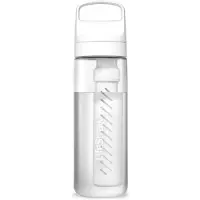 LifeStraw Go Polar White GO-650ML-WHT BPA-Free Plastic, water bottle with 2-stage filter, 650 ml