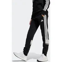 Adidas Sportbyxa 'SEASONAL ESSENTIALS TIBERIO 3 STRIPES FLEECE' grå / ljusgrå / svart / vit