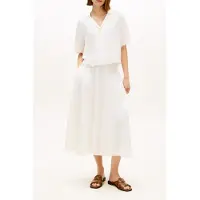 Tommy Hilfiger Relaxed Fit Frayed Linen Blend Shirt