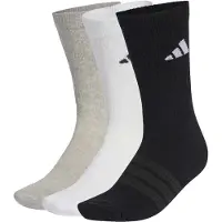 Adidas Sportsockor 'Ess' beigemelerad / mörkgrå / svart / vit