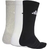 Adidas Sportsockor 'Ess' beigemelerad / mörkgrå / svart / vit