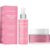 GlowCocktail MARINT KOLLAGEN FAST & REPARERANDE SERUM 30 ml + MARINT KOLLAGEN FAST & LYSTER DAGKRÄM 50 ml