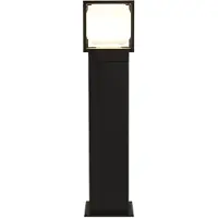 Searchlight LED pollare Athens, Svart, Aluminium / grå / zink, Modern, LED-utomhuslampa
