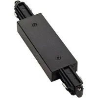 SLV 143100, spåradapter, svart, polykarbonat (PC), slovenska, IP20, I