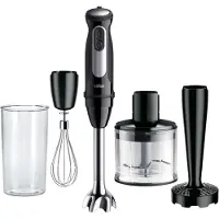 Braun MultiQuick 5 Pro, Immersionsmixer, 0,6 L, 1,2 m, 1000 W, Svart, Silver