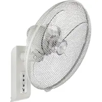 CasaFan Greyhound WV 45 FB LG Väggventilator 50 W (Ø x H) 44.3 cm x 280 mm Ljusgrå Oscillerande, Svängbar, med fjärrkontroll, Väggmontering