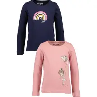 Blue Seven T-shirt mörkblå / guldgul / antracit / rosa